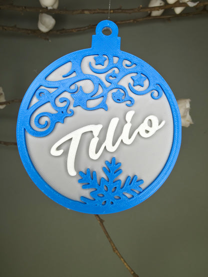 Boules de noël à personnaliser