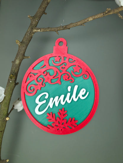 Boules de noël à personnaliser