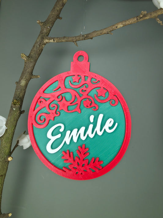 Boules de noël à personnaliser
