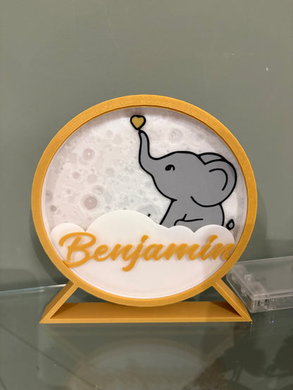 veilleuse personnalisée animaux